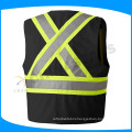 custom black mesh china safety vests reflective